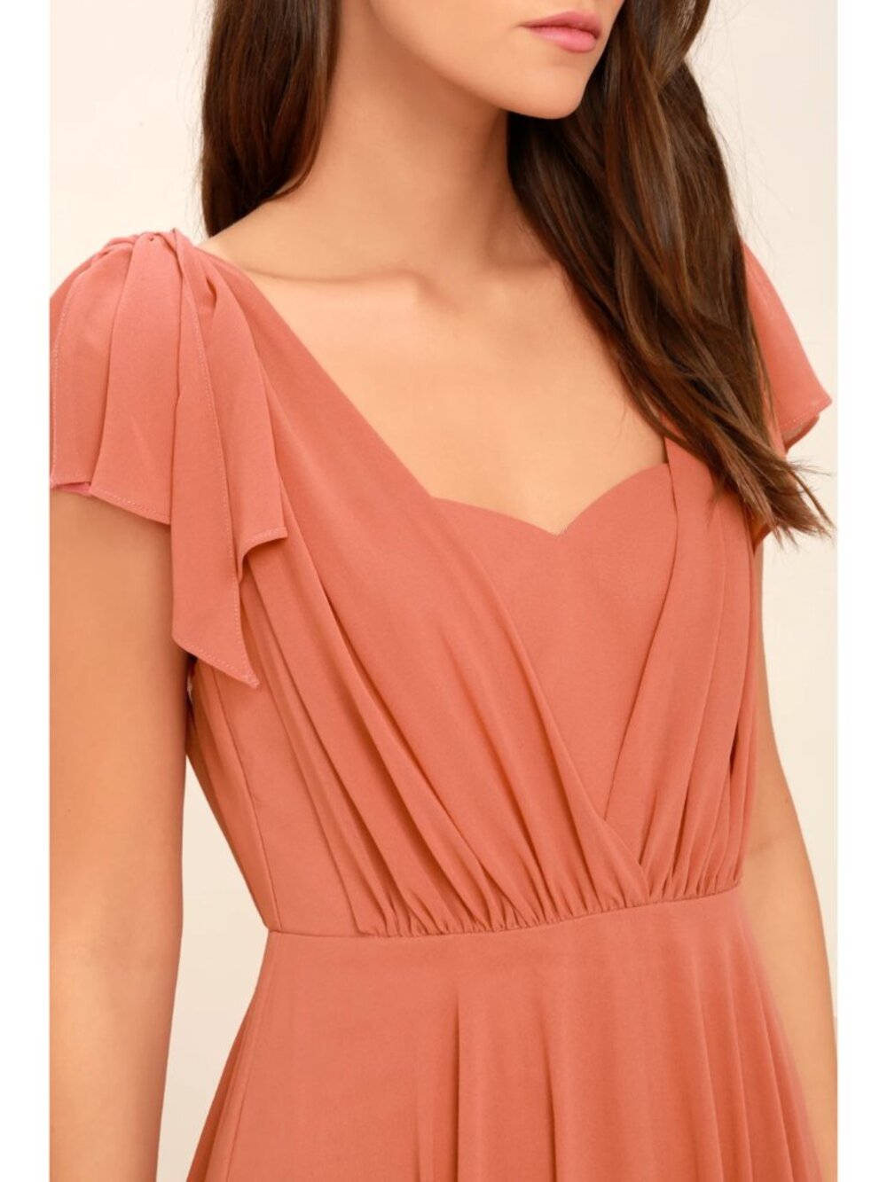 Lulu's Falling For You Rusty Rose Maxi Dress - NWT! - Picture 4 of 12